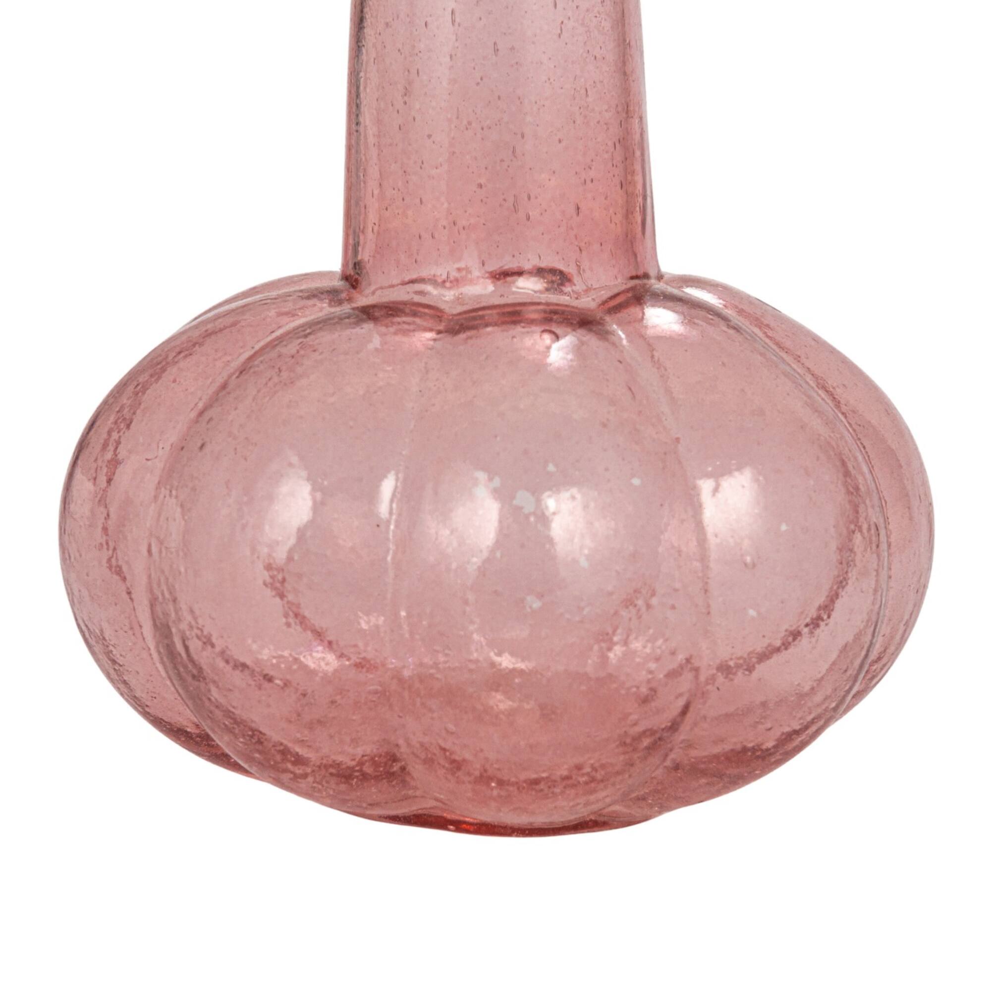 Hello Honey® Embossed Reclaimed Glass Vase Set